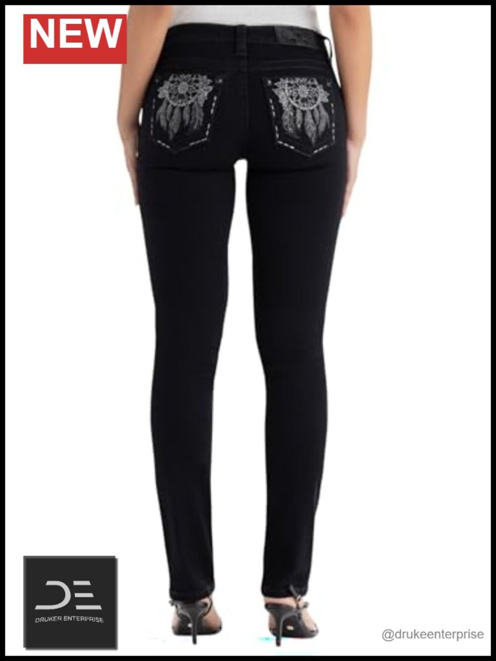 Miss Me Mid-Rise Straight Jeans Slim Cropped Fit Whiskered Denim